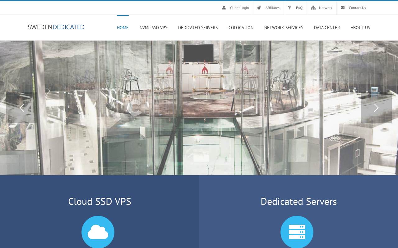 SwedenDedicated 官网截图